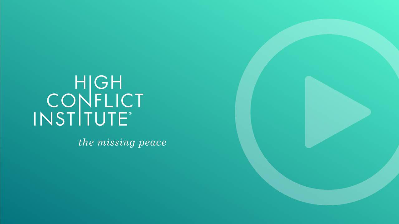 High Conflict Institute The Missing Peace